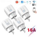 Miniatyrbillede 1 af 2: [NT] Smart Plug Wifi fjernstrømafbryder 4-pak 16A