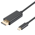 Miniatyrbilde 1 av 2: [NT] USB-C til Displayport (DP) adapterkabel 1.8 m Svart