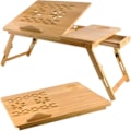 Miniatyrbillede 1 af 3: /Hc/Laptopstativ i Bambus / Stativ til Laptop - Justerbar højde & vinkel