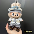 Miniatyrbild 1 av 7: /NC/Labubu Kläder Klänning Labubu Märkeskläder Outfit 17cm Plyschdocka Liten Doft Vind Rem Klänningsset Labubu Kläder 8