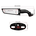 Miniatyrbild 3 av 5: NN-Modifierad motorcykelspegel Vindvinge Justerbar roterande backspegel Motortillbehör för YAMAHA YZF R6 R1 R25 R3 R125 R15