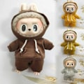 Miniatyrbild 1 av 2: /NN/17cm Labubu Dockkläder Monster Outfit Tillbehör Kläder DIY Barnpresent Flickor Hooded Sweatshirt Byxor E25VT250214.Ca