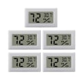 Miniatyrbillede 1 af 2: [NT] Mini digital hygrometer / termometer 5-pak Hvid