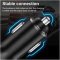 Miniatyrbilde 4 av 5: Hurtiglader PD Type C + USB QC3.0 bil båt bobil campingvogn Silver silver