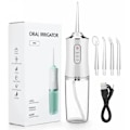 Miniatyrbild 1 av 2: Dental Water Flosser Spotlight – Professionell och Bärbar Oral Irrigator för Friskare och Vitare Tänder Vit White