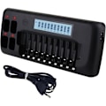 Miniatyrbild 1 av 2: CCYKXA LCD Batteriladdare - 14 Fack Universal Smart Batteriladdare för AA/AAA Ni-MH Batterier med Urladdningsfunktion/NC/