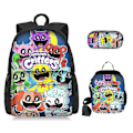 Miniatyrbilde 1 av 2: Game Time Kapitel 3 Smiling Critters Skolesekk Trestegssett Student Ryggsekk Style 1/NT/