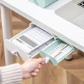 Pikkukuva 1 / 2: [NT] Piilotettu itseliimautuva minitallennustila työpöydälle Valkoinen S