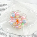 Miniatyrbild 1 av 5: Katttass-Taba Squishy Leksak - Transparent Katttass-Pärla Taba Squishy Leksaker, Pinch Family Squishy Fidget Leksaker, Silikon Squeeza