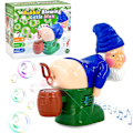 Miniatyrbillede 2 af 2: Julemænd Boblemaskine, Fartbobleblæser Sjovt Legetøj Partymusik LED [DB]