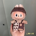 Miniatyrbild 1 av 7: /NC/Labubu Kläder Klänning Labubu Märkeskläder Outfit 17cm Plyschdocka Liten Doft Vind Rem Klänningsset Labubu Kläder 13