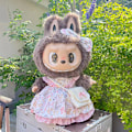 Miniatyrbild 6 av 7: /NC/58cm Zimomo Docka Vinyl Labubu Plysch Kläder Söt Klänning Outfit Kläder Endast Labubu 58cm clothes without doll M starry sky skirt