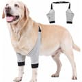 (Grå, Stor) Hund Armbågsskydd Justerbart Frambensskydd Husdjur