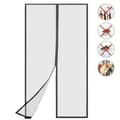 Magnetic Screen Door - Insect Screen with Hook & Loop Fastener, Pins & Magnetic Closure