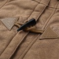 Miniatyrbillede 2 af 3: Damejakker Vinterudsalg Plus Size Dame Fleeceforet Jakke Hættetrøjer Lommer Uld Casual Hættejakker Hornknap Casual Varm Jakke Trench L 02 Brun/NT/