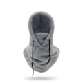 Miniatyrbild 3 av 3: Sherpa Huva Skidmask Vinter Balaclava Kallt Väder Vindtät Justerbar Varm Huva Över Hatt Mössa Halsduk Grå/NT/