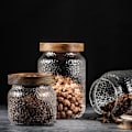 Miniatyrbilde 2 av 3: [NT] Oppbevaringsboks Gjennomsiktig glass lufttett boks glass tetank lufttett kan rustbeskyttelsessikker og holdbar 3 stk
