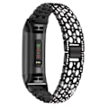 Miniatyrbillede 1 af 2: [NT] Fitbit Charge 3/4 metalarmbånd med rhinsten Sort/Krystal