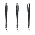 3-Pack - Quick Release Lanyard - Key Holder with Cord Svart black
