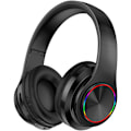 Pikkukuva 1 / 2: Langattomat Bluetooth-kuulokkeet - Värikkäät valot/Kokoontaitettavat/Suuri akkukapasiteetti/Sisäänrakennettu mikrofoni - Bluetooth 5.0/10 m puhdas musta
