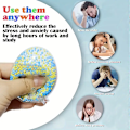 Miniatyrbillede 2 af 5: 4-pak Squishy Fidget Legetøj til Børn & Voksne - Stressbolde & Blæksprutte-Squeeze Bolde