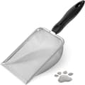 Multifunctional Sifting Scoop - for Cat Litter, Terrarium Sand and Beach - Durable Steel Mesh Construction