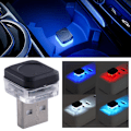 Miniatyrbild 9 av 11: 1X Mini USB Sensor Lampa Bil Interiör LED Kontroll Atmosfär Ljus↑√ F1Y4 C 1pcs