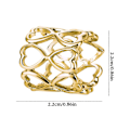 Miniatyrbild 2 av 11: Sjal Knapp Lyx Atmosfäriska Halsdukar Elegant Minimalistisk Parti Sjal Clip O D1U5 gold one-size