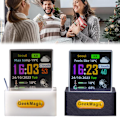 Miniatyrbild 2 av 11: GeekMagic Mini 3D Hologram Kubdisplay, Smart Väderstation Di White 1pcs
