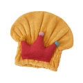 Miniatyrbild 9 av 11: Söt Snabbtorkat Hårlindade Handdukar Torrt Hårhatt Badhattar Adul yellow 1pcs