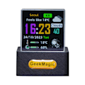Miniatyrbild 10 av 11: Geek-Magic Mini 3D Hologram Kub Display, Smart Väderstation Digital Klocka, GIF Animation Kreativ Gåva Cool Skrivbordsdekor Flexibel Display