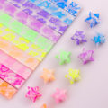 Miniatyrbild 3 av 11: QAOlDH 210 ark Luminous Origami Stjärnor Papper Färgglada Handgjorda A 210pcs