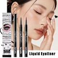Miniatyrbild 2 av 11: Svart Eyeliner Flytande Penna Brun Vattenpenna Hållbar Färgläggning Inte E black 2ml