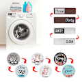 Miniatyrbild 5 av 11: Diskmaskinsmagnet Ren/Smutsig Skylt, Lantlig Rustik Ren/Smutsig flower onesize