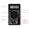 Miniatyrbild 5 av 11: DM850 Digital Multimeter Handhållen Voltmeter LCD Digital Tester Elektrisk N8J1 Spänningsmätare Portabelt Verktyg Universell