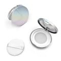Miniatyrbild 11 av 11: Portabel lös pulver kompakt behållare med spegeltom återanvändning Silver one-size