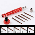 Miniatyrbild 10 av 11: 5-i-1 Pentalobe-skruvmejsel Precision Tool för iPhone DE Mobile red 1pcs
