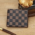 Miniatyrbild 11 av 11: PU Läderplånbok För Män Original Myntväska Ungdoms Mode Sömmar Kontrastfärg Plånbok Pojke N5p2 Brown onesize