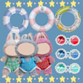 Miniatyrbild 9 av 11: Dockkläder Outfit Tillbehör För Ropa Labubu 17cm bomulls docka Baddräkt H1D9 transparent  swim ring no doll