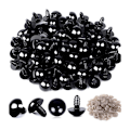 Miniatyrbild 4 av 11: 100 st Plast Säkerhetsögon Mjuka Leksaker Björnar Dockor Djur Tillverkning Hantverk 6mm 100pcs/bag
