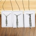 Miniatyrbild 10 av 11: Crystal Stone Holder Halsband Crystal Pendant Hållare Justerbar Gold M