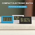 Miniatyrbild 3 av 11: Liten Digital Klocka, LCD Digital Elektronisk Klocka, Reseklocka White 1pcs