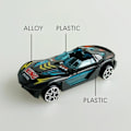 Miniatyrbild 11 av 11: Dynamisk utkastningsfordon Skytte Racing Taxi Modell Tröghet Glid emitter One size