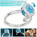 Miniatyrbild 2 av 11: Silver Retro Ring Ångestlindringsring Justerbar Roterande G.V5 Ring Fidget X9S2