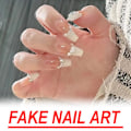 Miniatyrbild 6 av 11: Bärbar Nagelplåster Ren Åtrå Vind Medium Längd Falska Naglar Nagelplåster Bär L1I4 2 set