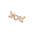 Miniatyrbild 5 av 11: Mode Alloy Butterfly Flower Style Sömlös Osynlig Fast Wa Silver Pisces 1PC