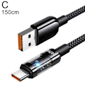 Miniatyrbild 8 av 11: 240W USB Typ C Kabel Snabbladdningskabel För Laptop Bord F5K8 blackB 100cm