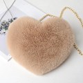 Miniatyrbild 11 av 11: Mjuk Love Axelväska Mode Love Hjärta Form Messenger Bag Söt Vinterväska - Khaki One size