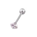 Miniatyrbild 11 av 11: Broskörhängen Stud Gem Flat Disc Back Tragus Nose Helix Lab Silver 5mm