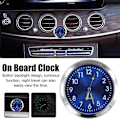 Miniatyrbild 11 av 11: Universell Bilinstrumentbräda Klocka Luminous Quartz Watch Ornament Bilfäste B 3pcs